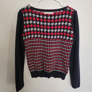 Tommy Hilfiger Women's Size M Red & Blue Sweater